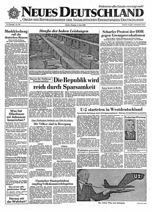 Neues Deutschland Online-Archiv vom 03.06.1960