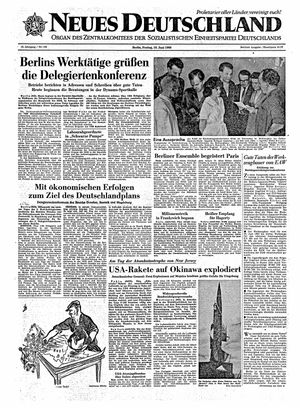 Neues Deutschland Online-Archiv vom 10.06.1960