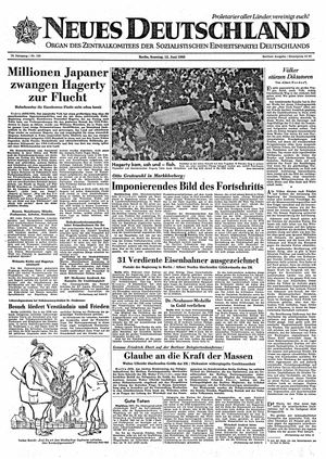 Neues Deutschland Online-Archiv vom 12.06.1960
