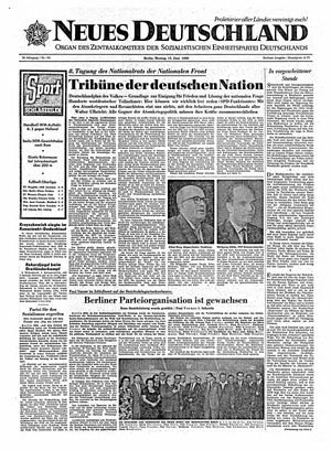 Neues Deutschland Online-Archiv vom 13.06.1960