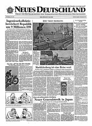Neues Deutschland Online-Archiv vom 15.06.1960