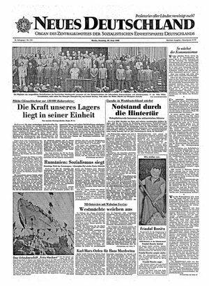Neues Deutschland Online-Archiv vom 26.06.1960