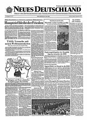 Neues Deutschland Online-Archiv vom 29.06.1960