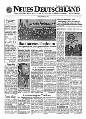 Neues Deutschland Online-Archiv vom 03.07.1960
