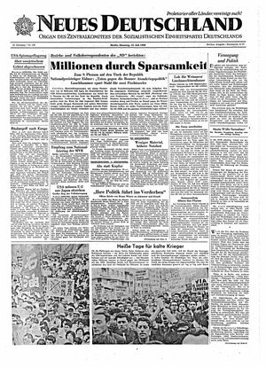 Neues Deutschland Online-Archiv vom 12.07.1960