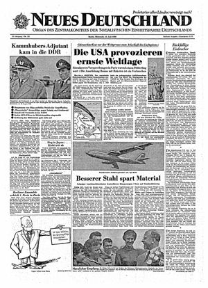 Neues Deutschland Online-Archiv vom 13.07.1960
