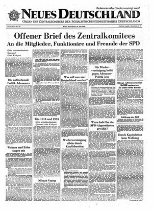 Neues Deutschland Online-Archiv vom 16.07.1960