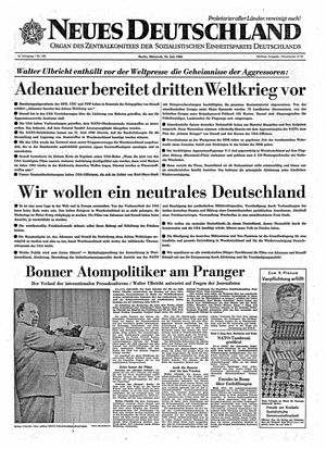 Neues Deutschland Online-Archiv vom 20.07.1960
