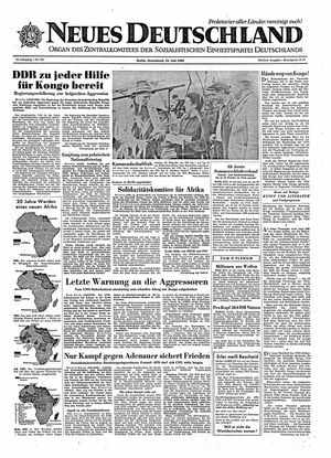 Neues Deutschland Online-Archiv vom 23.07.1960