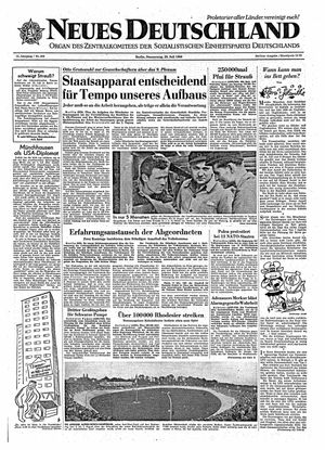 Neues Deutschland Online-Archiv vom 28.07.1960