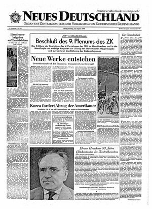 Neues Deutschland Online-Archiv vom 12.08.1960