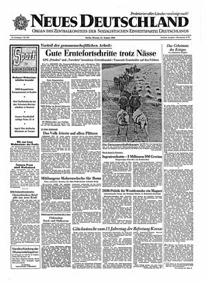 Neues Deutschland Online-Archiv vom 15.08.1960
