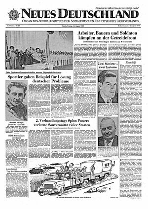Neues Deutschland Online-Archiv vom 19.08.1960