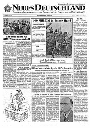 Neues Deutschland Online-Archiv vom 27.08.1960