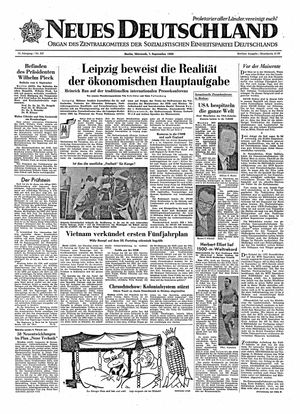 Neues Deutschland Online-Archiv on Sep 7, 1960