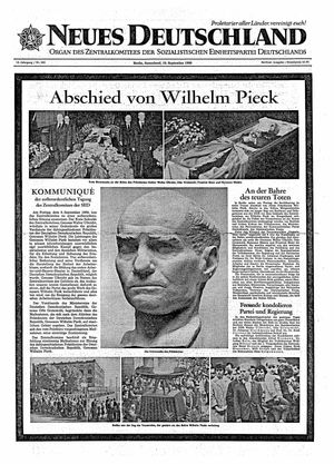 Neues Deutschland Online-Archiv vom 10.09.1960