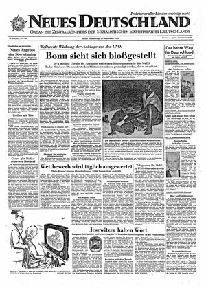 Neues Deutschland Online-Archiv vom 29.09.1960
