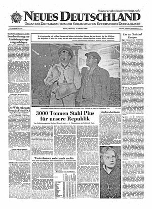 Neues Deutschland Online-Archiv vom 12.10.1960