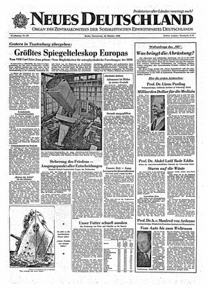 Neues Deutschland Online-Archiv vom 20.10.1960