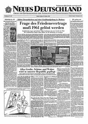 Neues Deutschland Online-Archiv vom 21.10.1960