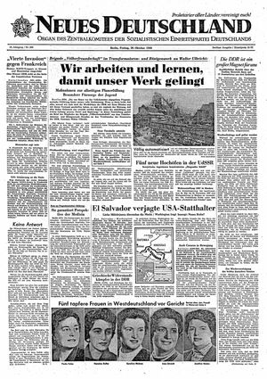 Neues Deutschland Online-Archiv on Oct 28, 1960