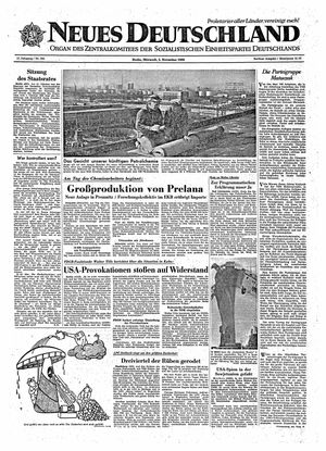 Neues Deutschland Online-Archiv vom 02.11.1960