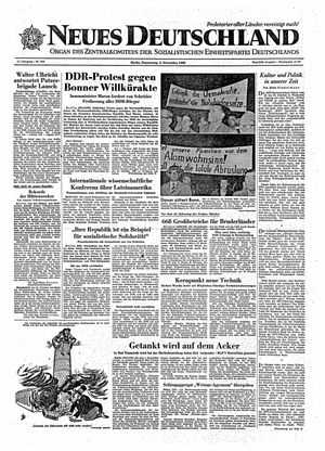 Neues Deutschland Online-Archiv vom 03.11.1960