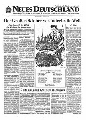 Neues Deutschland Online-Archiv vom 06.11.1960