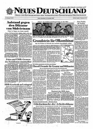 Neues Deutschland Online-Archiv vom 12.11.1960