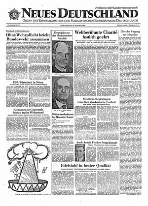 Neues Deutschland Online-Archiv vom 16.11.1960