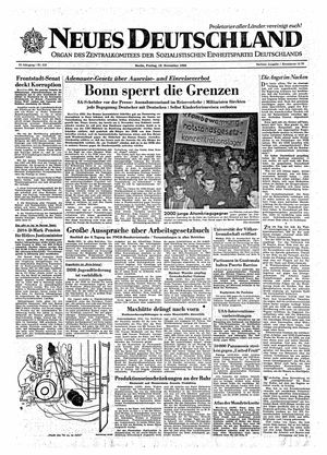Neues Deutschland Online-Archiv on Nov 18, 1960