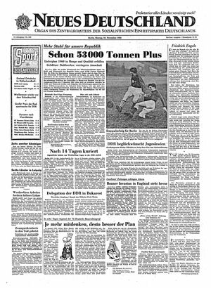 Neues Deutschland Online-Archiv vom 28.11.1960