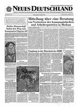 Neues Deutschland Online-Archiv vom 02.12.1960