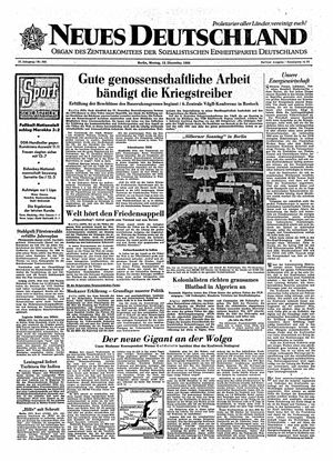 Neues Deutschland Online-Archiv vom 12.12.1960