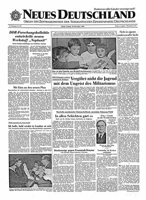 Neues Deutschland Online-Archiv vom 16.12.1960