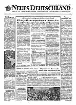 Neues Deutschland Online-Archiv vom 17.12.1960