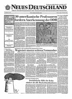 Neues Deutschland Online-Archiv vom 19.12.1960
