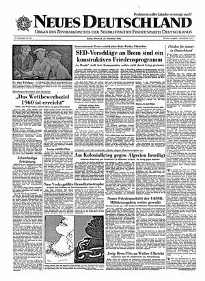 Neues Deutschland Online-Archiv vom 21.12.1960