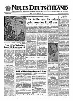 Neues Deutschland Online-Archiv vom 22.12.1960