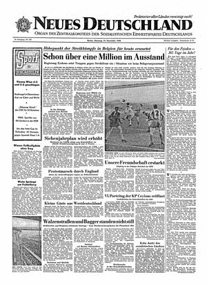 Neues Deutschland Online-Archiv vom 27.12.1960