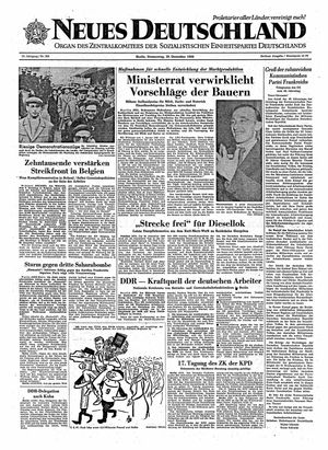 Neues Deutschland Online-Archiv vom 29.12.1960