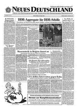 Neues Deutschland Online-Archiv vom 13.01.1961