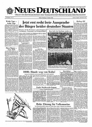 Neues Deutschland Online-Archiv vom 17.01.1961