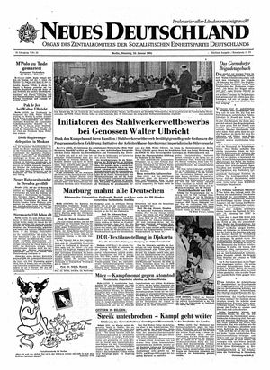 Neues Deutschland Online-Archiv vom 24.01.1961