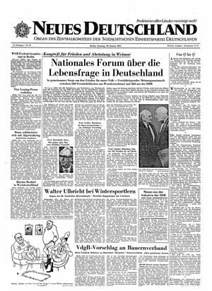 Neues Deutschland Online-Archiv vom 29.01.1961