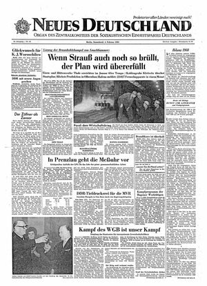 Neues Deutschland Online-Archiv vom 04.02.1961