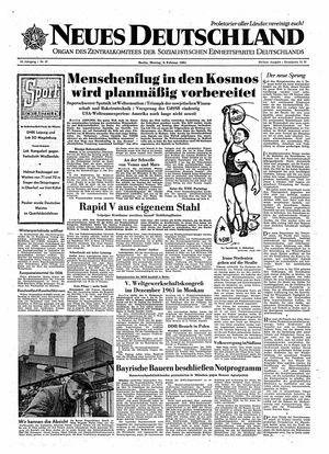 Neues Deutschland Online-Archiv on Feb 6, 1961
