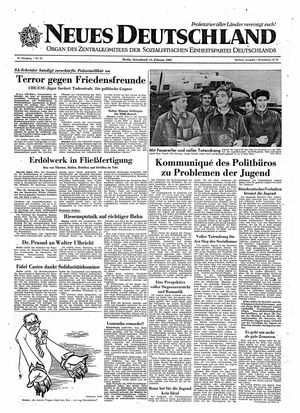 Neues Deutschland Online-Archiv vom 11.02.1961
