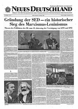 Neues Deutschland Online-Archiv on Feb 12, 1961