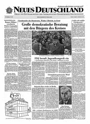 Neues Deutschland Online-Archiv vom 25.02.1961